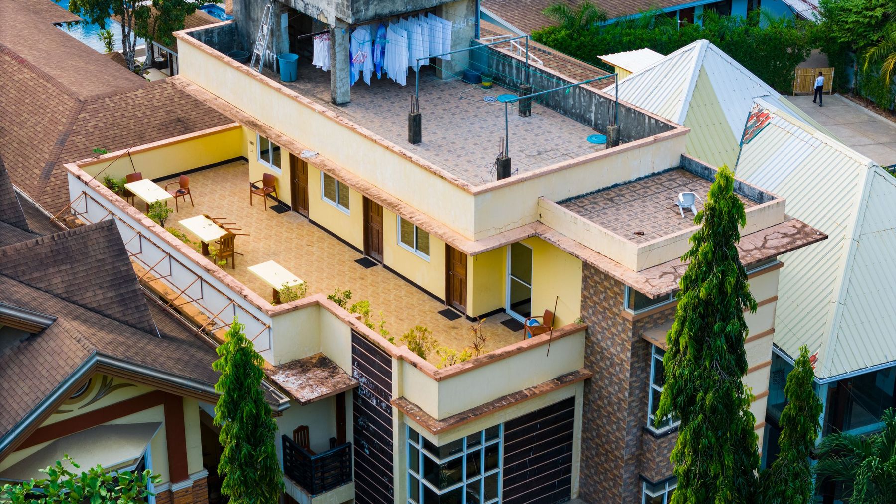 Cubiertas planas transitables en edificación residencial