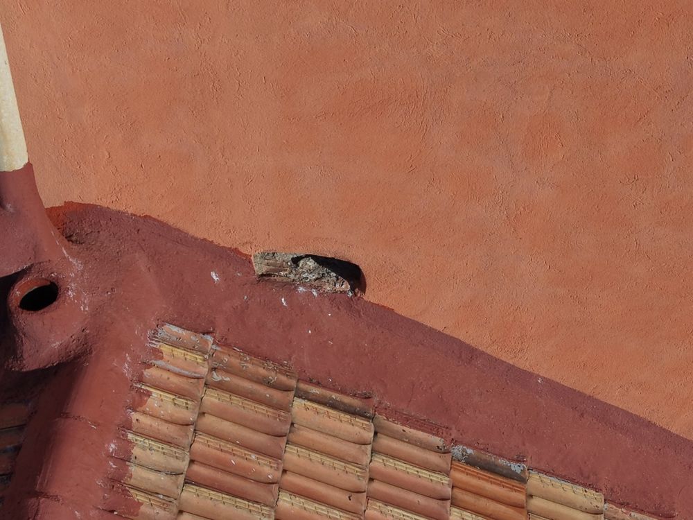 Encuentro de alero con el paramento