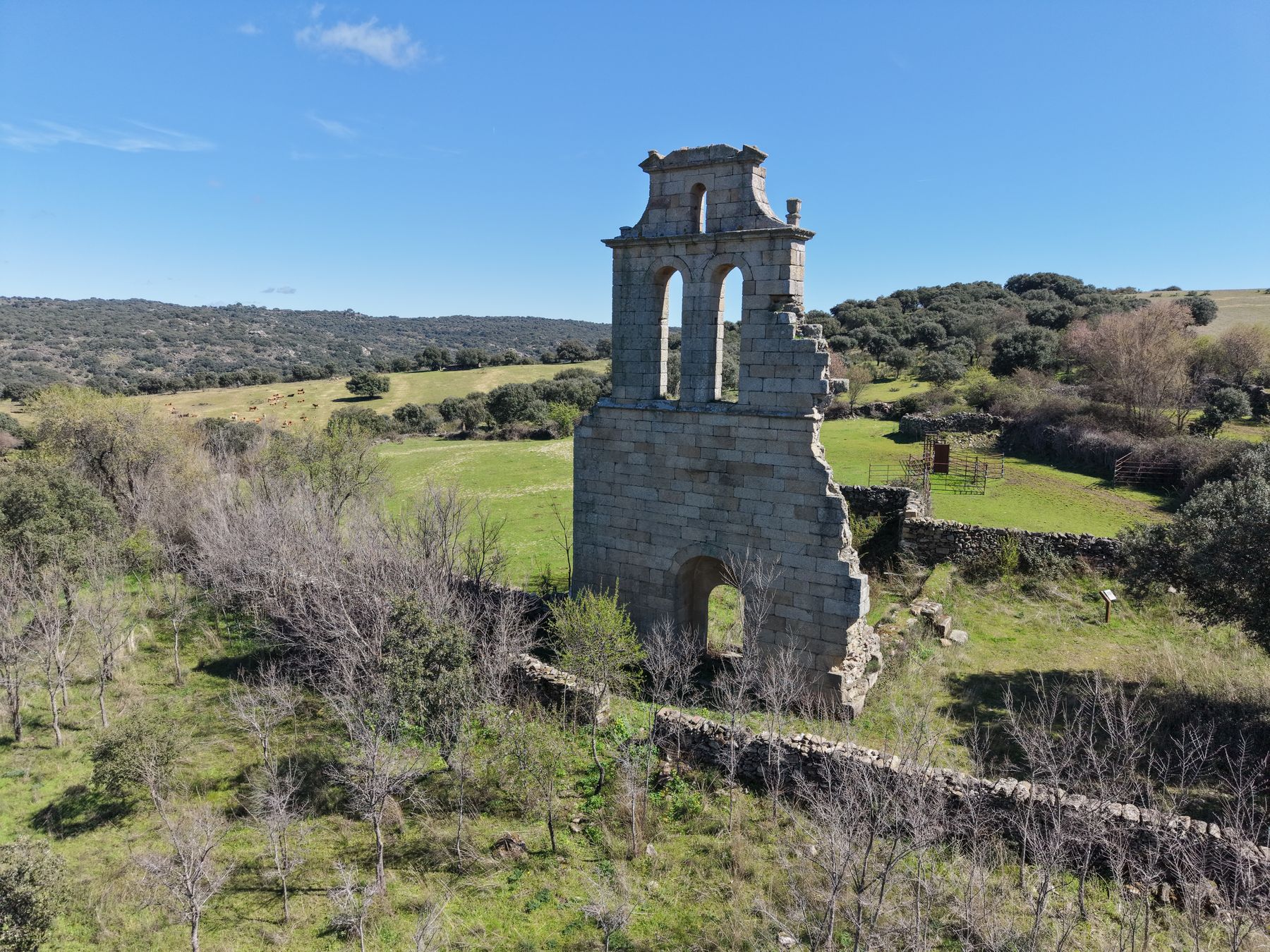 La espadaña desde el dron